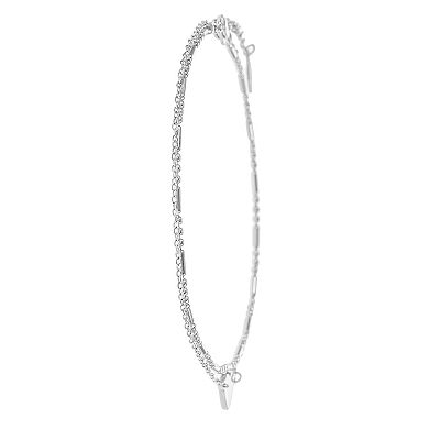 City Luxe Waterproof Stainless Steel Heart Anklet