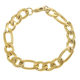 City Luxe Waterproof Gold Tone Chain Bracelet