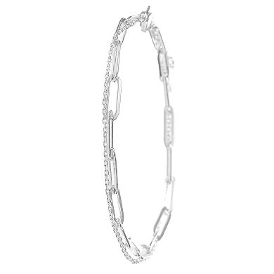 City Luxe Waterproof Silver Tone Duo Chain Bracelet