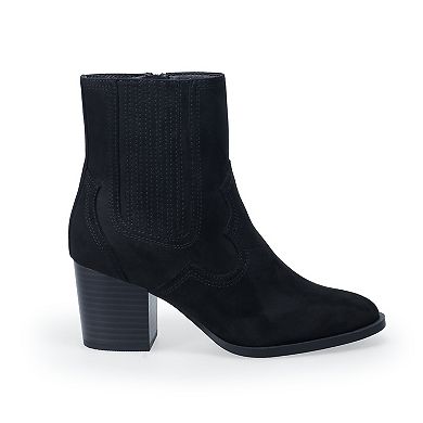 LC Lauren Conrad Philliss Women's Finger Gore Western Boots