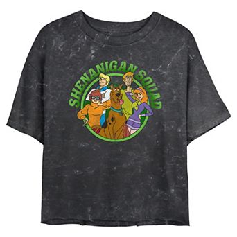 Juniors' Scooby-Doo Shenanigan Squad Cropped Graphic Tee
