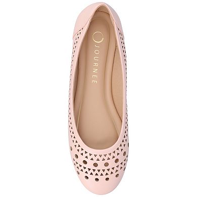 Journee Kamrah Women's Cut Out Round Toe Dress Flats