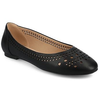 Journee Kamrah Women's Cut Out Round Toe Dress Flats