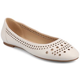 Journee Kamrah Women's Cut Out Round Toe Dress Flats