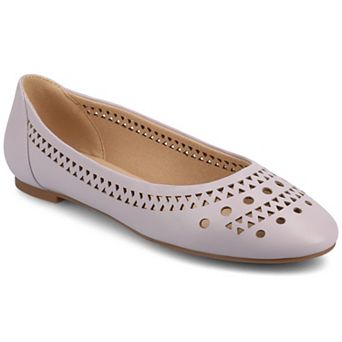 Journee Kamrah Women's Cut Out Round Toe Dress Flats