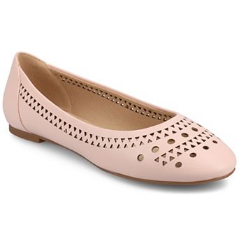 Journee Kamrah Women's Cut Out Round Toe Dress Flats