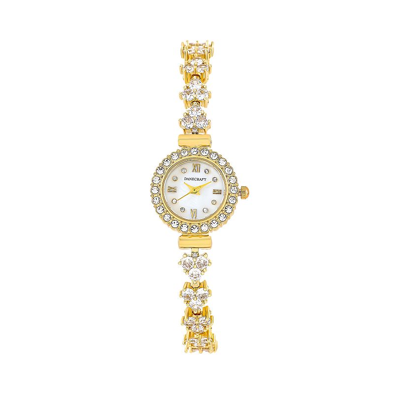 Danecraft Women's Gold Plated Oval Watch, Size: 23 mm, Gold Tone
