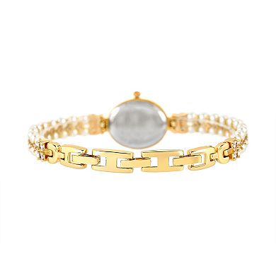 Danecraft Women's Silver Plated Oval Watch