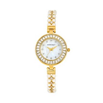 Danecraft Women's Gold Plated Round Watch