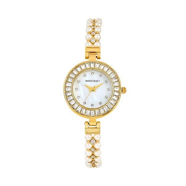 Danecraft Women's Gold Plated Round Watch - Silver Tone
