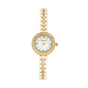 Danecraft Women's Gold Plated Circle Watch