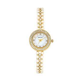 Danecraft Women's Gold Plated Circle Watch