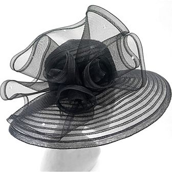 Women's Bellisima Sheer Wide-Brim Hat