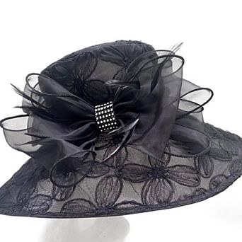 Women's Bellisima Textured Floral Downbrim Hat
