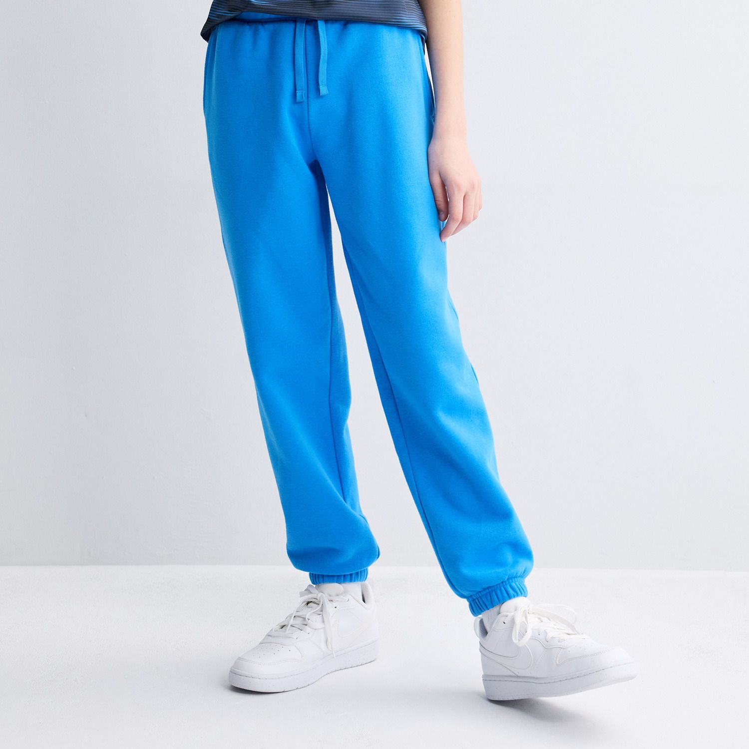 Брюки Tek Gear® Ultra Soft Fleece Cinched Joggers in Regular & Husky для мальчиков, цвет: Синий