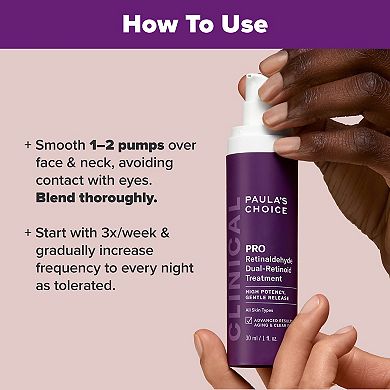Clinical PRO Retinaldehyde Dual-Retinoid Treatment for Clear, Luminous Skin