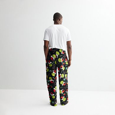 Men's Dr. Seuss The Grinch Santa Elements Pajama Pants