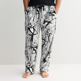 Men's Disney's Nightmare Before Christmas Jack Skellington Plush Fleece Pajama Pants