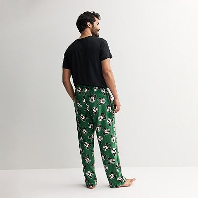 Men's Disney's Mickey Mouse Antler Pajama Pants