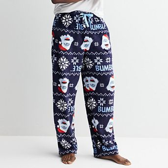 Men's Rudolph Bumble Fair Isle Plush Fleece Pajama Pants
