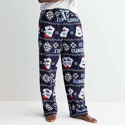 Men's Rudolph Bumble Fair Isle Plush Fleece Pajama Pants
