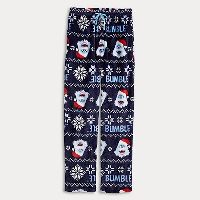 Men's Rudolph Bumble Fair Isle Plush Fleece Pajama Pants