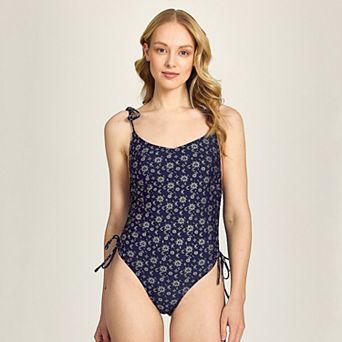 Juniors' Cyn & Luca Celestial Tamar Thigh Minimizer One-Piece Swimsuit