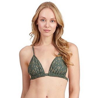 Juniors' Cyn & Luca Celestial Tess Bust Enhancer Triangle Bikini Top