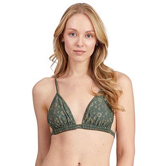 Juniors' Cyn & Luca Celestial Tess Bust Enhancer Triangle Bikini Top