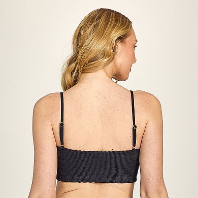 Juniors' Cyn & Luca Pucker Cropped Swim Top