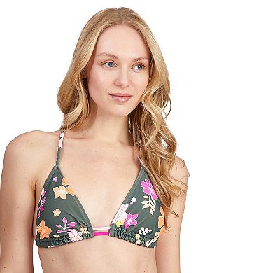 Juniors' Cyn & Luca Tropical Tess Triangle Bikini Top