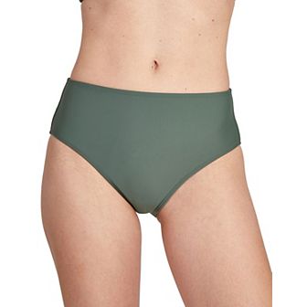 Juniors' Cyn & Luca Solid Hannah High-Waist Bikini Bottoms