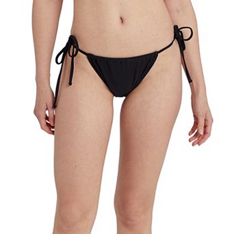 Juniors' Cyn & Luca Solid Layla String Bikini Bottoms