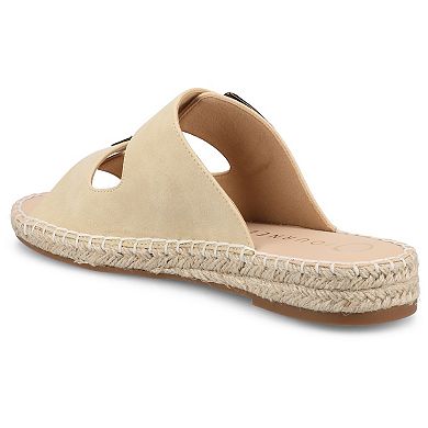 Journee Women's Tresah Double Strap Espadrille Sandals