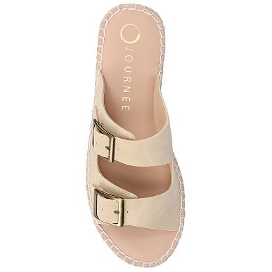 Journee Women's Tresah Double Strap Espadrille Sandals