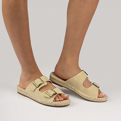 Journee Women's Tresah Double Strap Espadrille Sandals