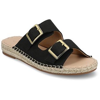 Journee Women's Tresah Double Strap Espadrille Sandals