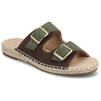Journee Women's Tresah Double Strap Espadrille Sandals