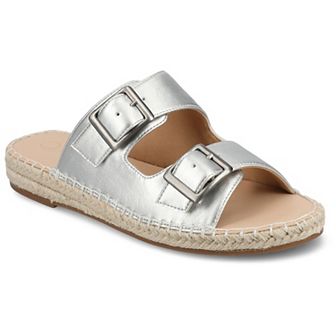 Journee Women's Tresah Double Strap Espadrille Sandals