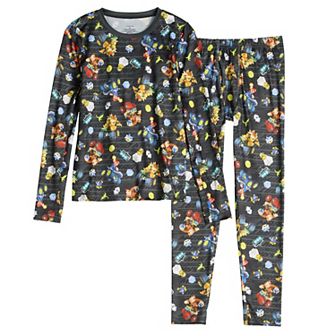Boys 4-14 Cuddl Duds® Mario 2 pc Stretch Top & Bottoms Set