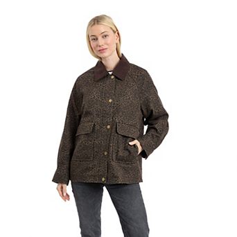 Women's BCBGeneration Leopard Print Barn Jacket
