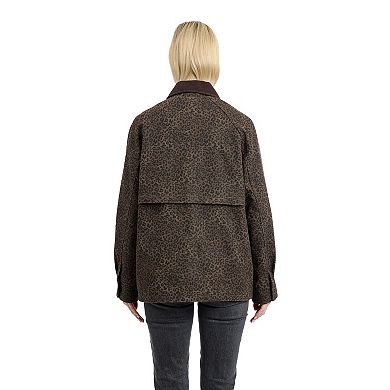 Women's BCBGeneration Leopard Print Barn Jacket