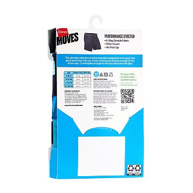 Boys 4-20 Hanes® 5 Pack Moves Ultimate Moisture Wicking Boxer Briefs Underwear