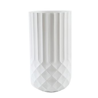 LuxenHome 24.6 in H Tall White MgO Planter