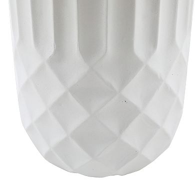 LuxenHome 24.6in. H Tall White MgO Planter