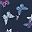 Navy Butterflies