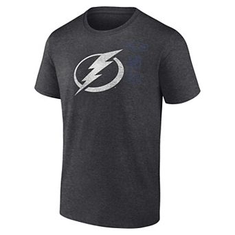 Men's Fanatics Tampa Bay Lightning NHL Origin Heritage Logo Tee