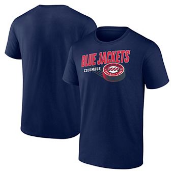 Men's Fanatics Columbus Blue Jackets Biscuit Puck Graphic Tee