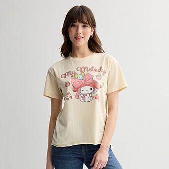 Juniors' Hello Kitty My Melody Graphic Tee