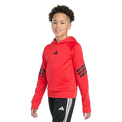 Boys adidas Long Sleeve Polyester Pullover Hoodie